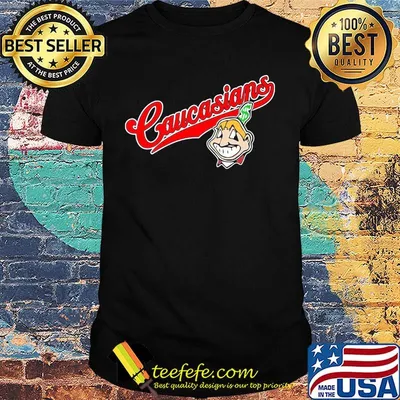 Cleveland caucasians baseball mascot shirt