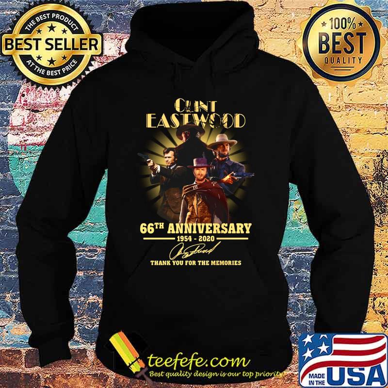 Clint eastwood 66th anniversary 1954 2020 thank you for the memories signatures s Hoodie Clint eastwood 66th anniversary 1954 2020 thank you for the memories signatures s Hoodie