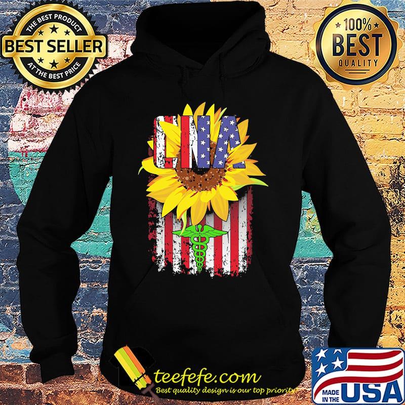 CNA Medical Logo sunflower American s Hoodie CNA Medical Logo sunflower American s Hoodie