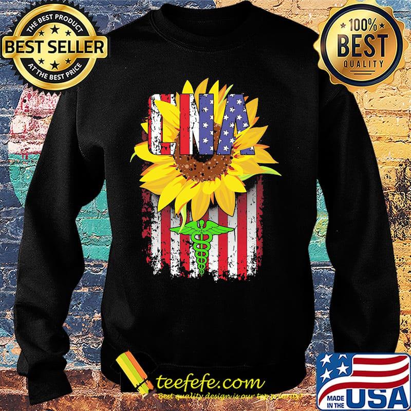 CNA Medical Logo sunflower American s Sweater CNA Medical Logo sunflower American s Sweater