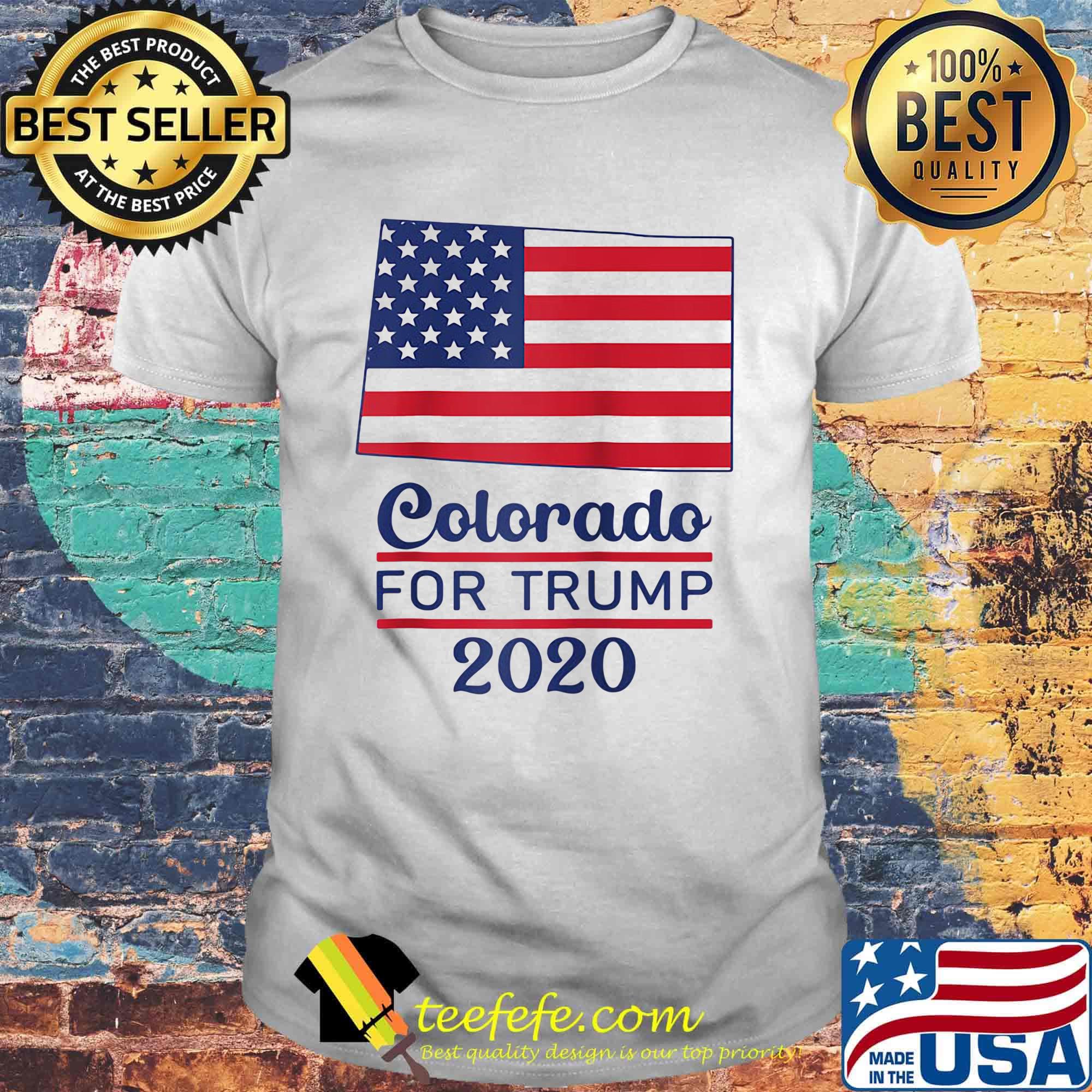 Colorado for donald trump 2020 flag shirt