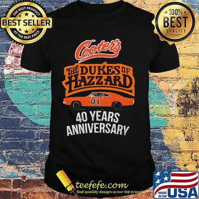 Cooter's the dukes of hazzard 40 years anniversary shirt