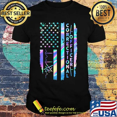 Correctional Officer American Flag Independence Day Shirt