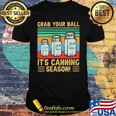 Crab your ball It's canninc season Vintage Retro shirt