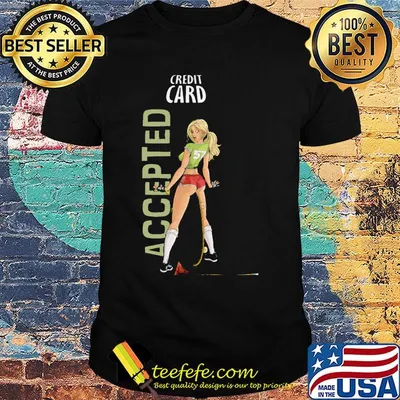 Credit card accepted number 57 shirt