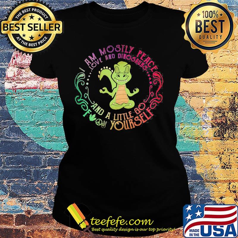 Crocodile I am mostly peace love and guinea pigs and a little go fuck yourself s Ladies tee Crocodile I am mostly peace love and guinea pigs and a little go fuck yourself s Ladies tee
