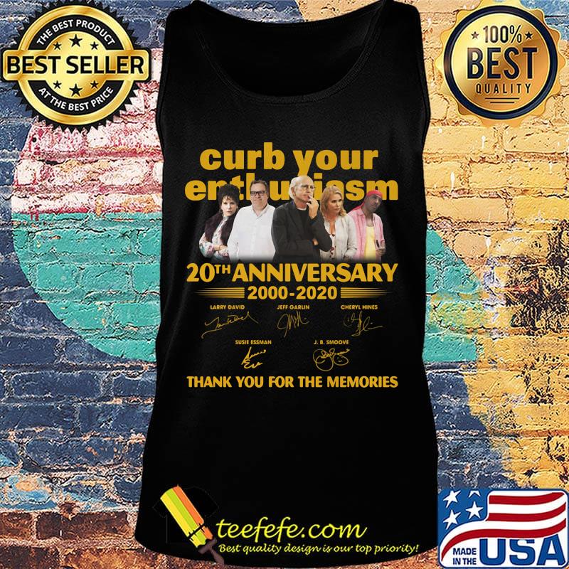 Curb your enthusiasm 20th anniversary 2000 2020 thank you for the memories signatures light s Tank top Curb your enthusiasm 20th anniversary 2000 2020 thank you for the memories signatures light s Tank top