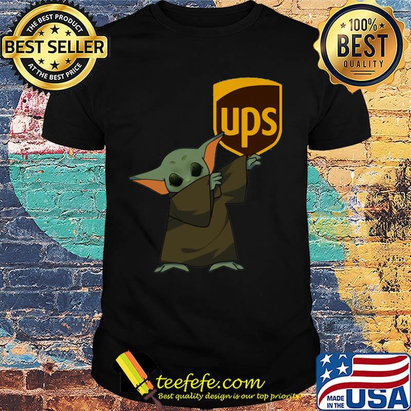 Dabbing baby yoda mask ups logo coronavirus shirt