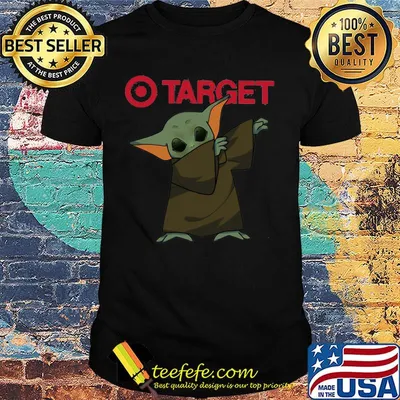 Dabbing baby yoda target logo shirt
