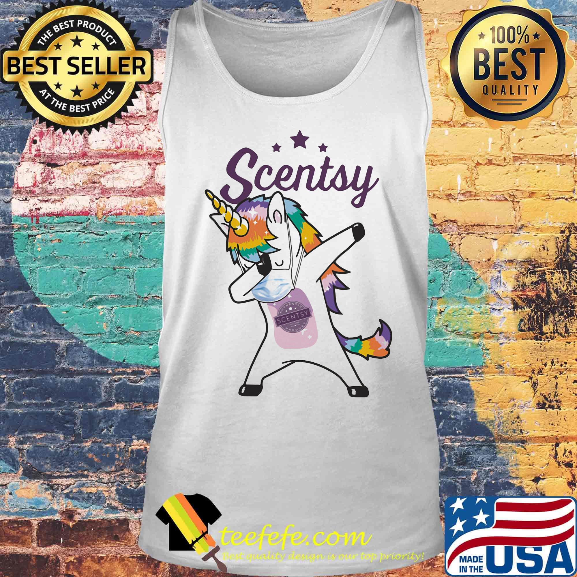 Dabbing unicorn mask scentsy logo coronavirus s Tank top Dabbing unicorn mask scentsy logo coronavirus s Tank top