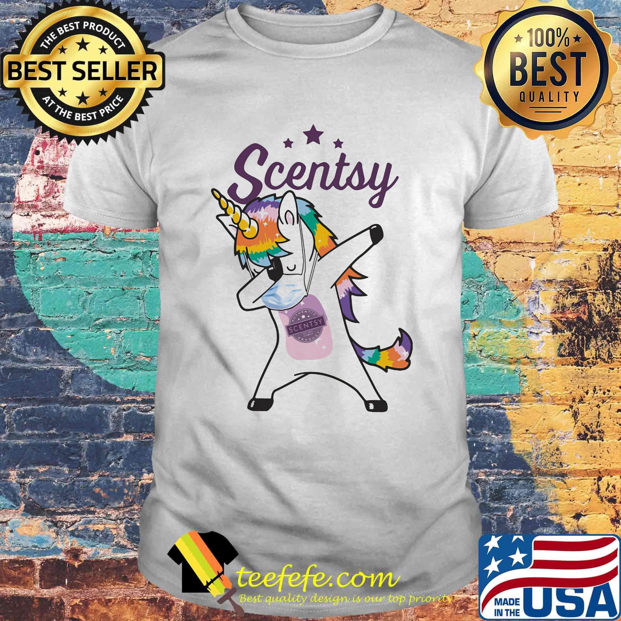 Dabbing unicorn mask scentsy logo coronavirus shirt Dabbing unicorn mask scentsy logo coronavirus shirt