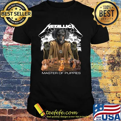 Dachshund metallica master of puppies shirt