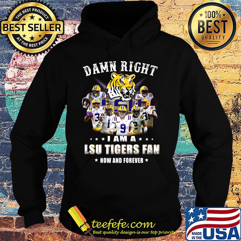 Damn right i am a lsu tigers fan now and forever stars s Hoodie Damn right i am a lsu tigers fan now and forever stars s Hoodie