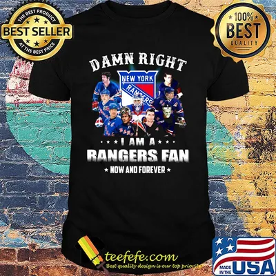 Damn right i am a rangers fan now and forever stars shirt