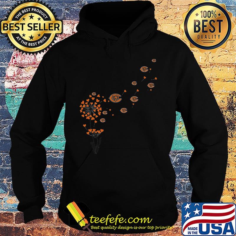 Dandelion flower chicago bears football logo hearts s Hoodie Dandelion flower chicago bears football logo hearts s Hoodie