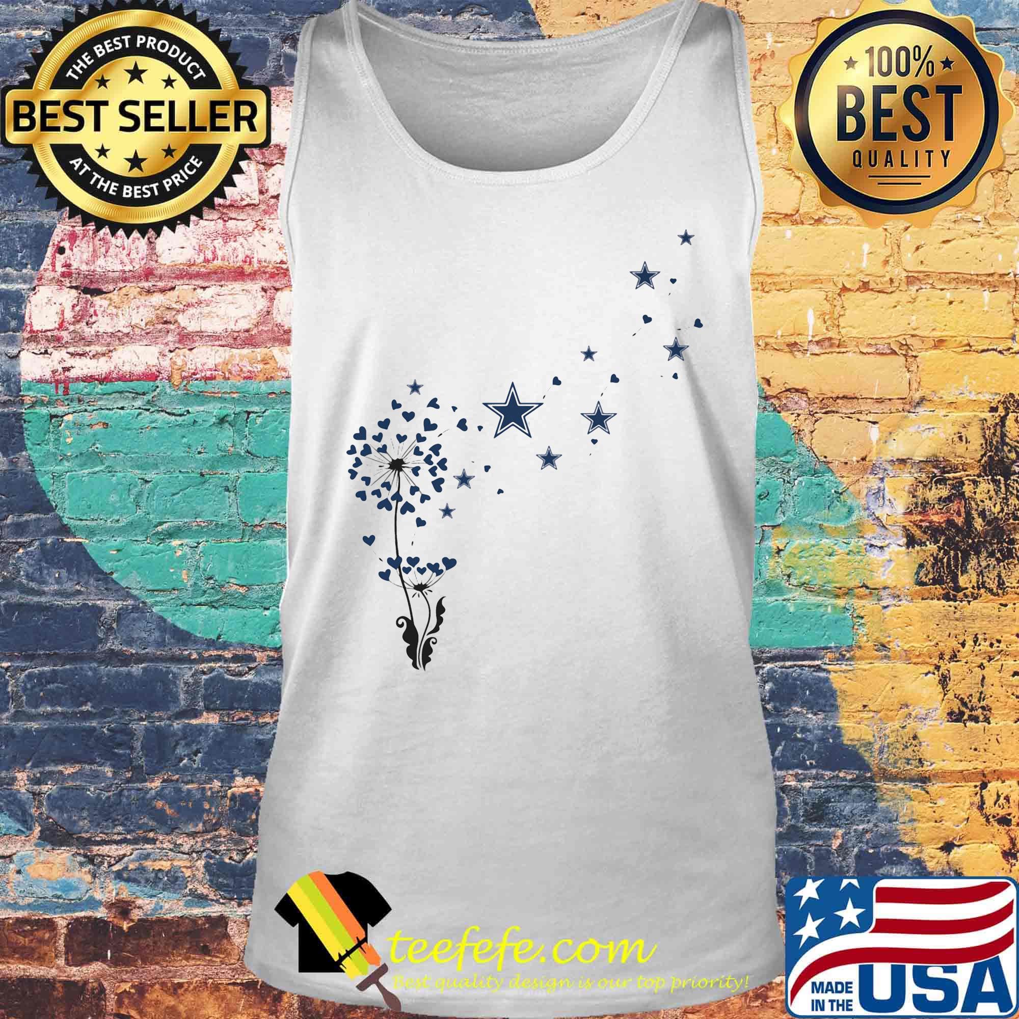 Dandelion flower dallas cowboys football logo hearts s Tank top Dandelion flower dallas cowboys football logo hearts s Tank top