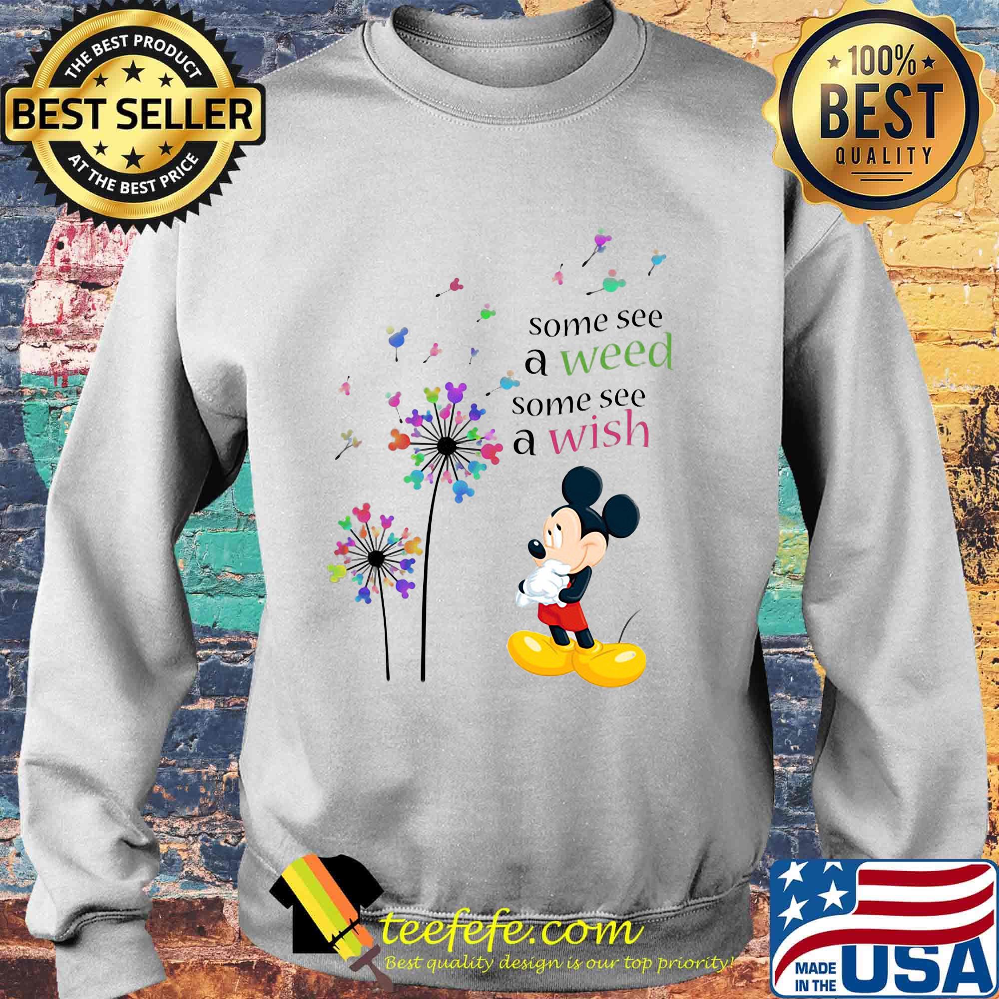 Dandelion flower mickey mouse some see a weed some see a wish s Sweater Dandelion flower mickey mouse some see a weed some see a wish s Sweater