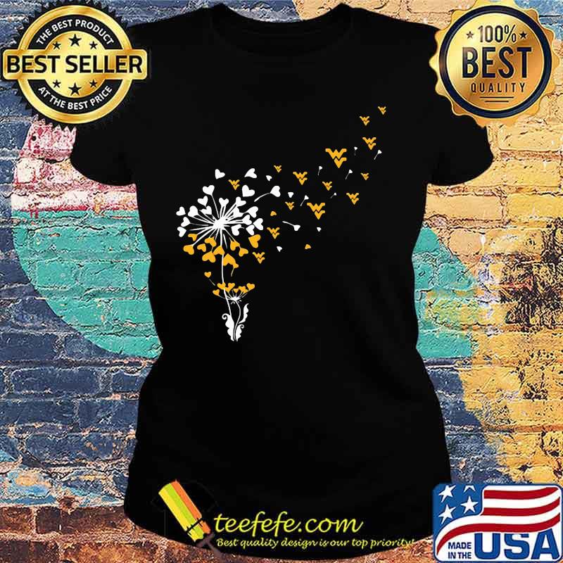 Dandelion flower west virginia mountaineers hearts s Ladies tee Dandelion flower west virginia mountaineers hearts s Ladies tee