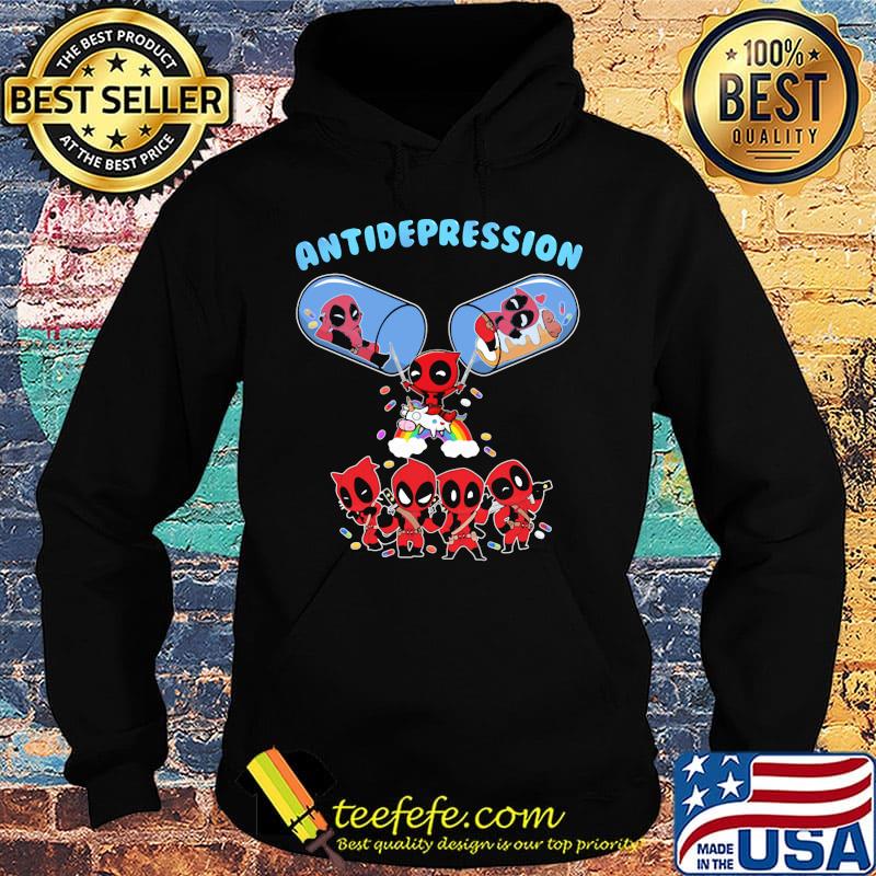 Deadpool and Unicorn antidepression s Hoodie Deadpool and Unicorn antidepression s Hoodie