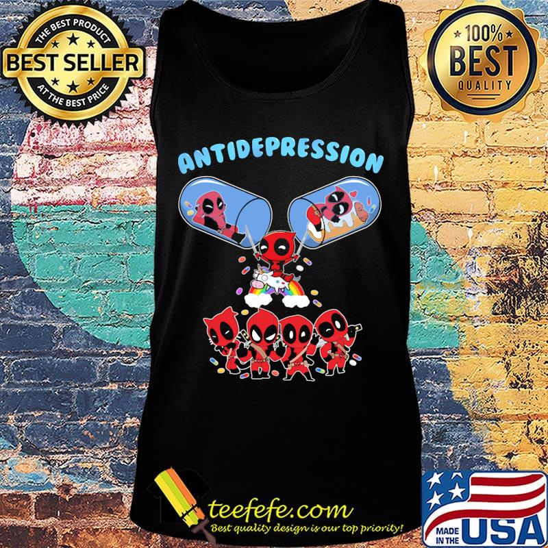 Deadpool and Unicorn antidepression s Tank top Deadpool and Unicorn antidepression s Tank top