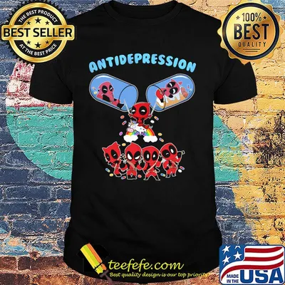 Deadpool and Unicorn antidepression shirt