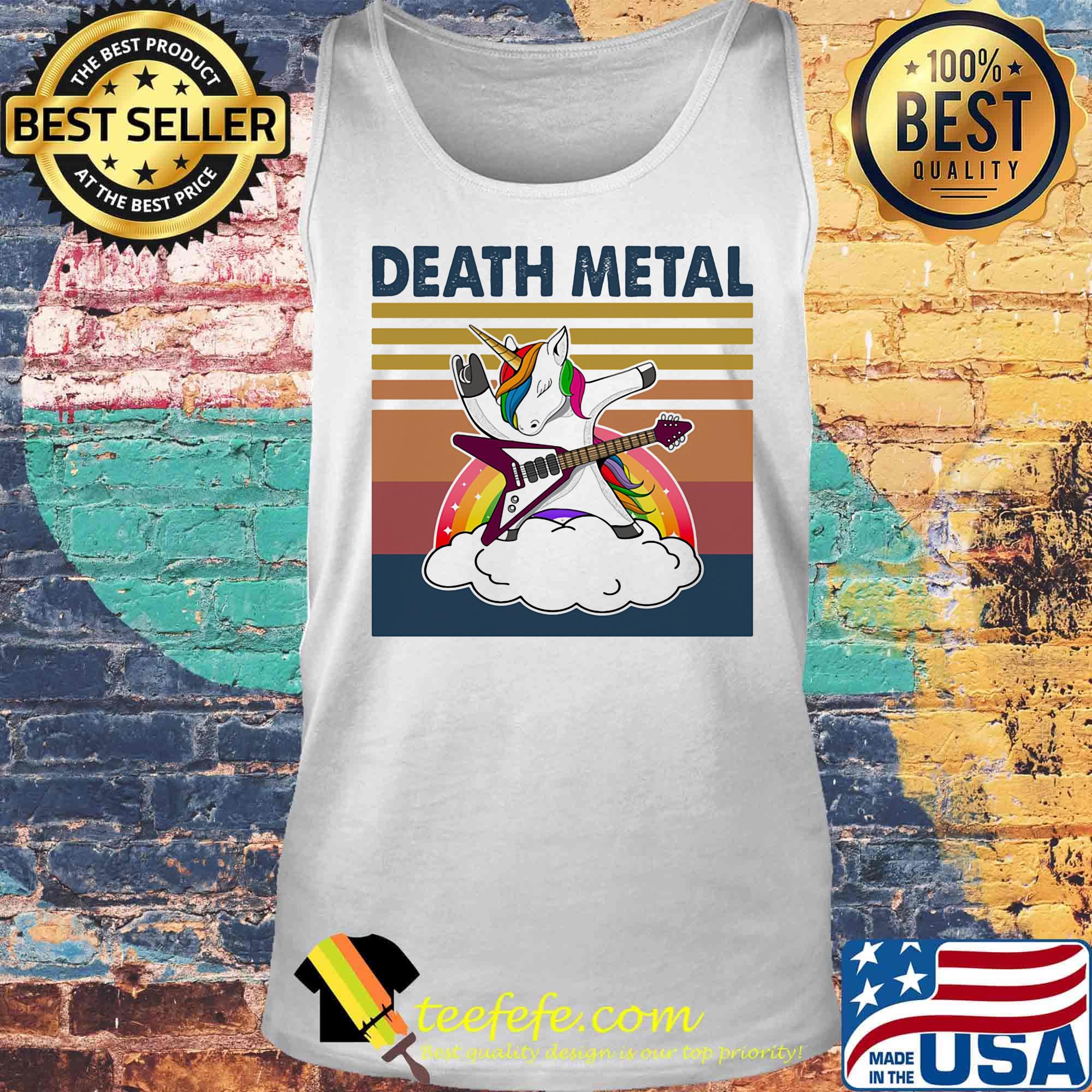 Death Metal Unicorn Vintage Retro Shirt Tank top Death Metal Unicorn Vintage Retro Shirt Tank top