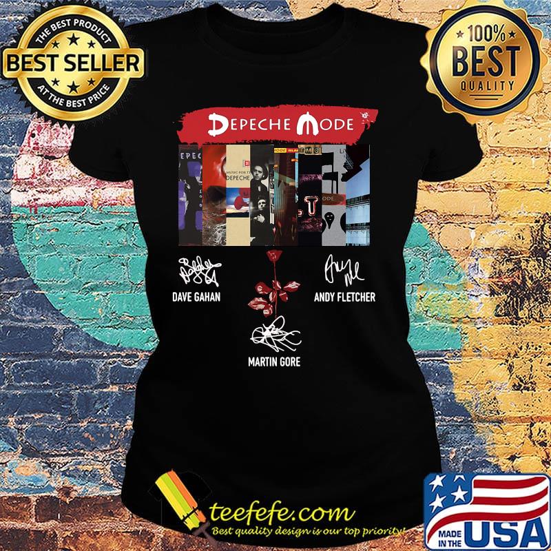 Depeche mode members signatures s Ladies tee Depeche mode members signatures s Ladies tee