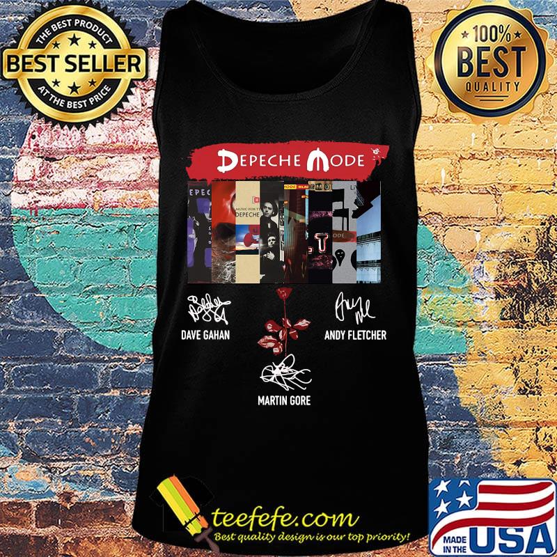 Depeche mode members signatures s Tank top Depeche mode members signatures s Tank top