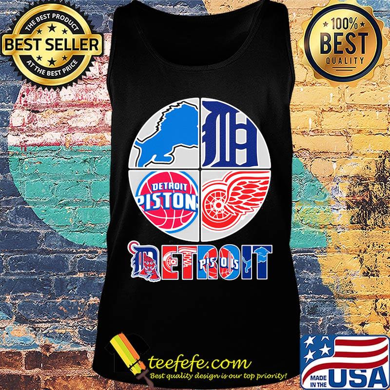 Detroit lions tigers pistons red wings logo s Tank top Detroit lions tigers pistons red wings logo s Tank top