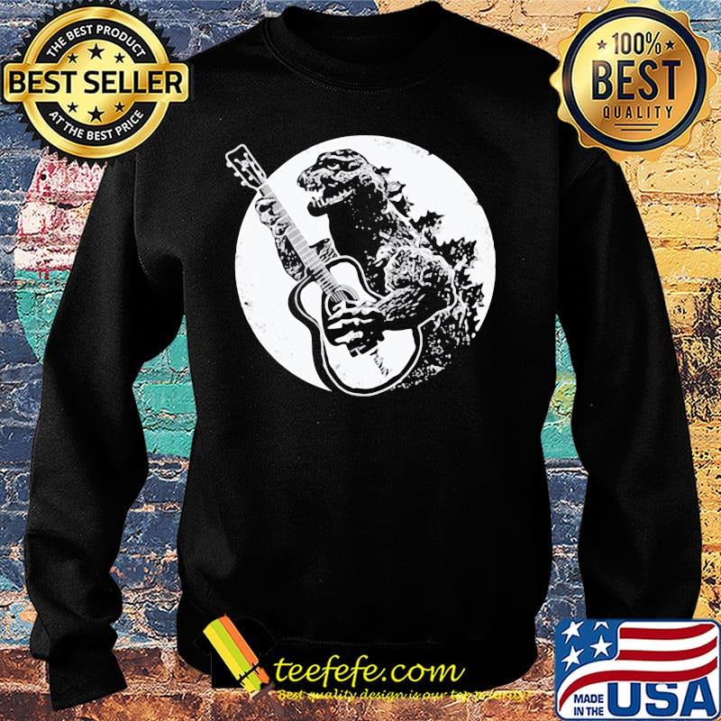 Dinosaur playing guitar moon s Sweater Dinosaur playing guitar moon s Sweater