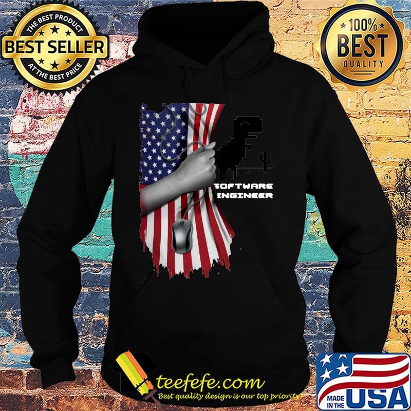 Dinosaur software engineer american flag independence day s Hoodie Dinosaur software engineer american flag independence day s Hoodie
