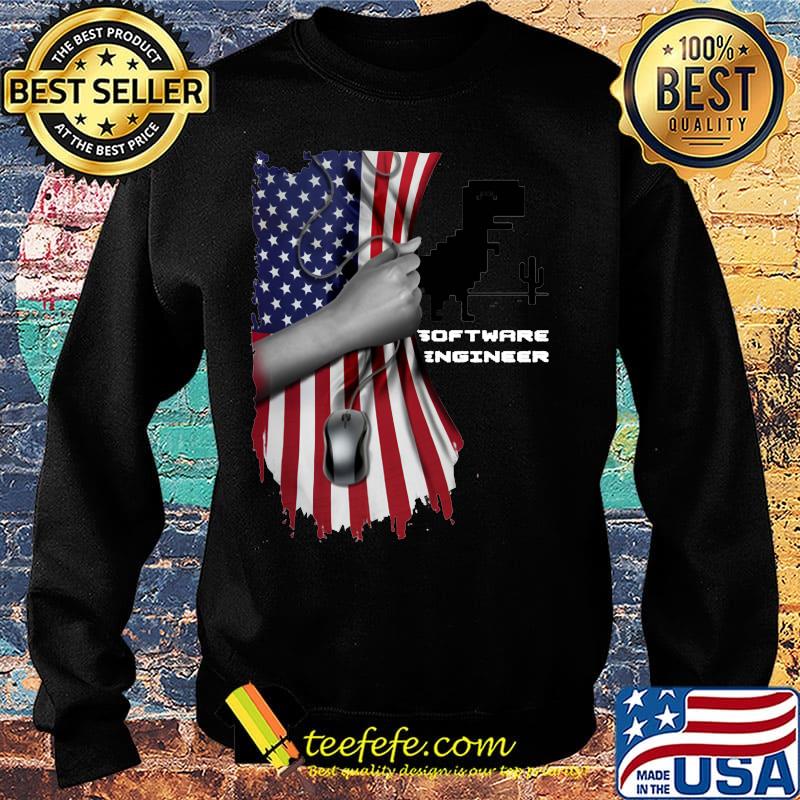Dinosaur software engineer american flag independence day s Sweater Dinosaur software engineer american flag independence day s Sweater