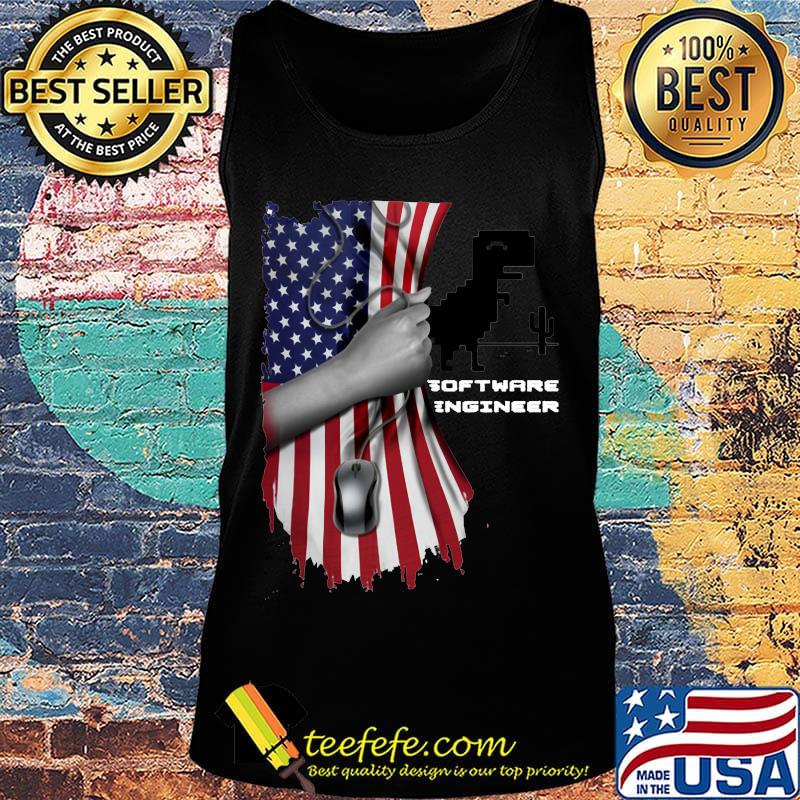 Dinosaur software engineer american flag independence day s Tank top Dinosaur software engineer american flag independence day s Tank top
