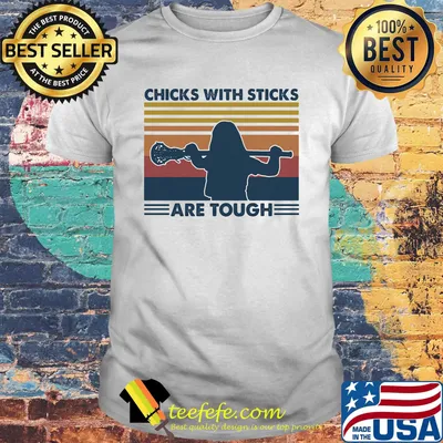 Disc golf chicks with sticks are tough vintage retro shirt