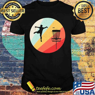 Disc golf vintage retro shirt