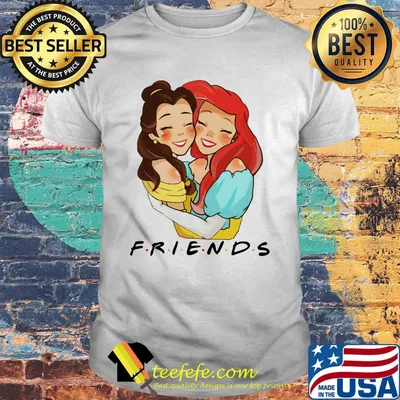 Disney belle and ariel friends shirt