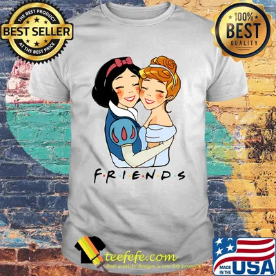 Disney cartoon snow white and belle friends shirt