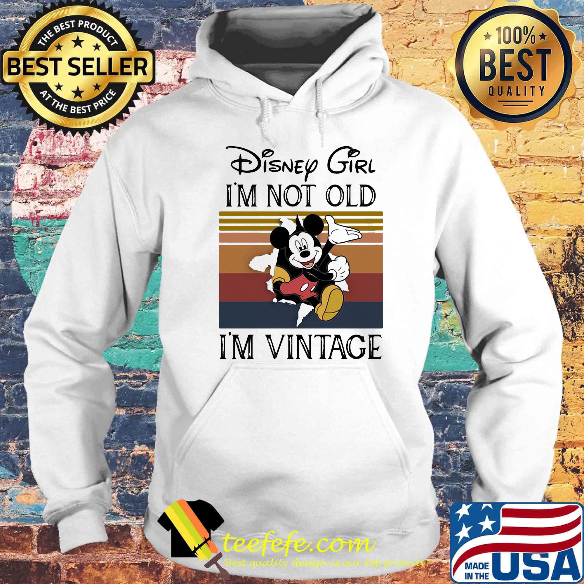 Disney girl i'm not old i'm vintage retro s Hoodie Disney girl i'm not old i'm vintage retro s Hoodie