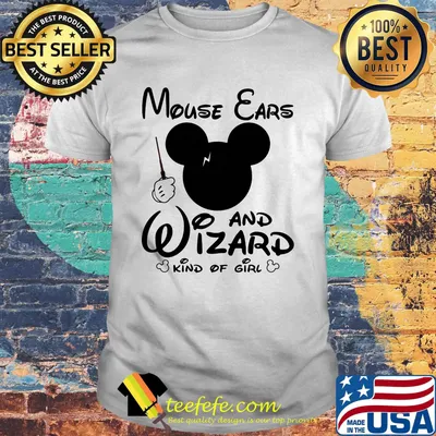 Disney mouse ears and wizard kind of girl shirt