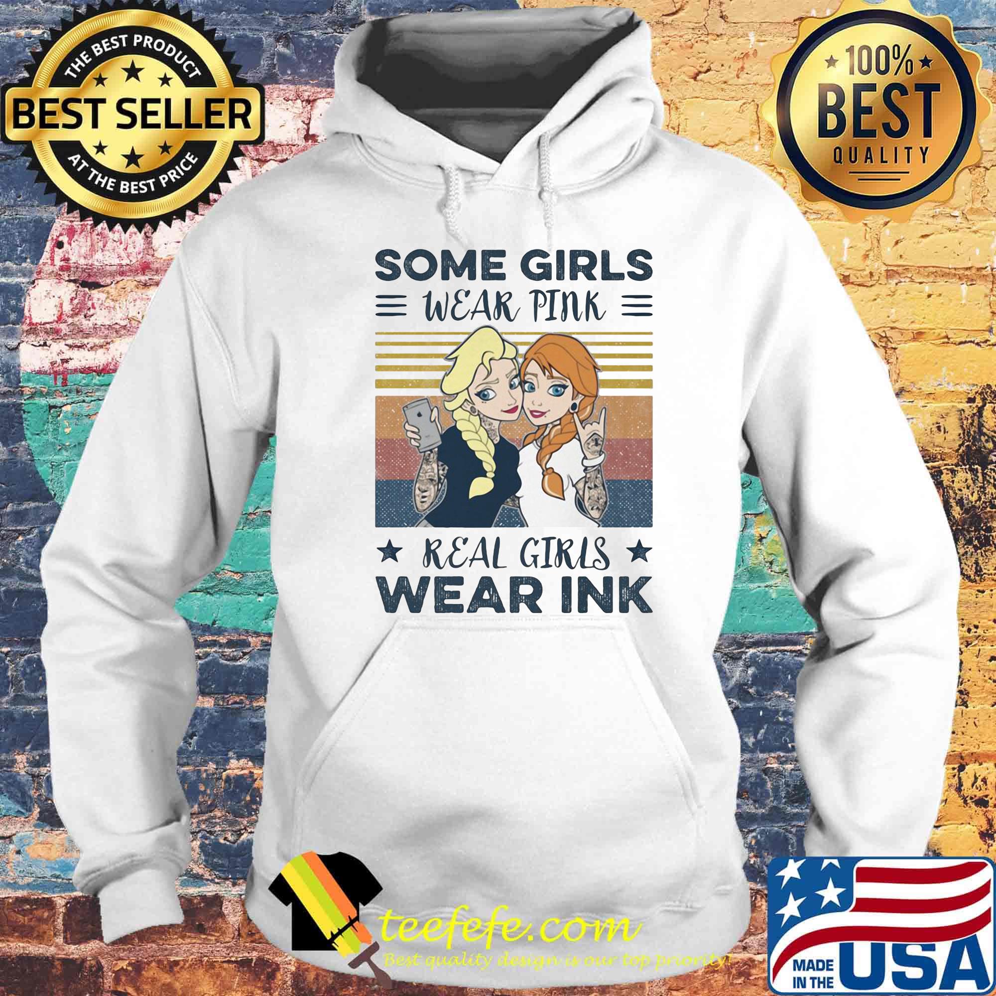 Disney princess bella tattoos some girls wear pink real girls wear ink stars vintage retro s Hoodie Disney princess bella tattoos some girls wear pink real girls wear ink stars vintage retro s Hoodie