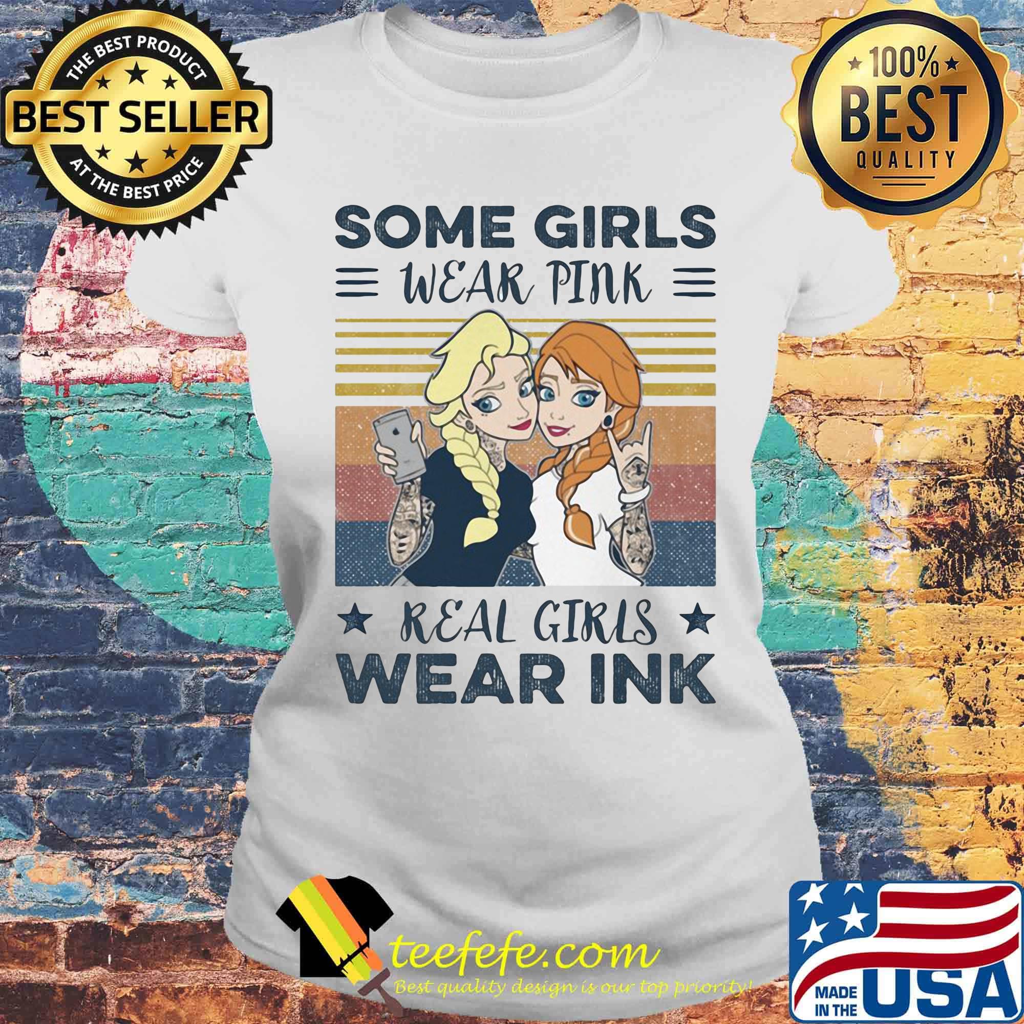 Disney princess bella tattoos some girls wear pink real girls wear ink stars vintage retro s Laides tee Disney princess bella tattoos some girls wear pink real girls wear ink stars vintage retro s Laides tee