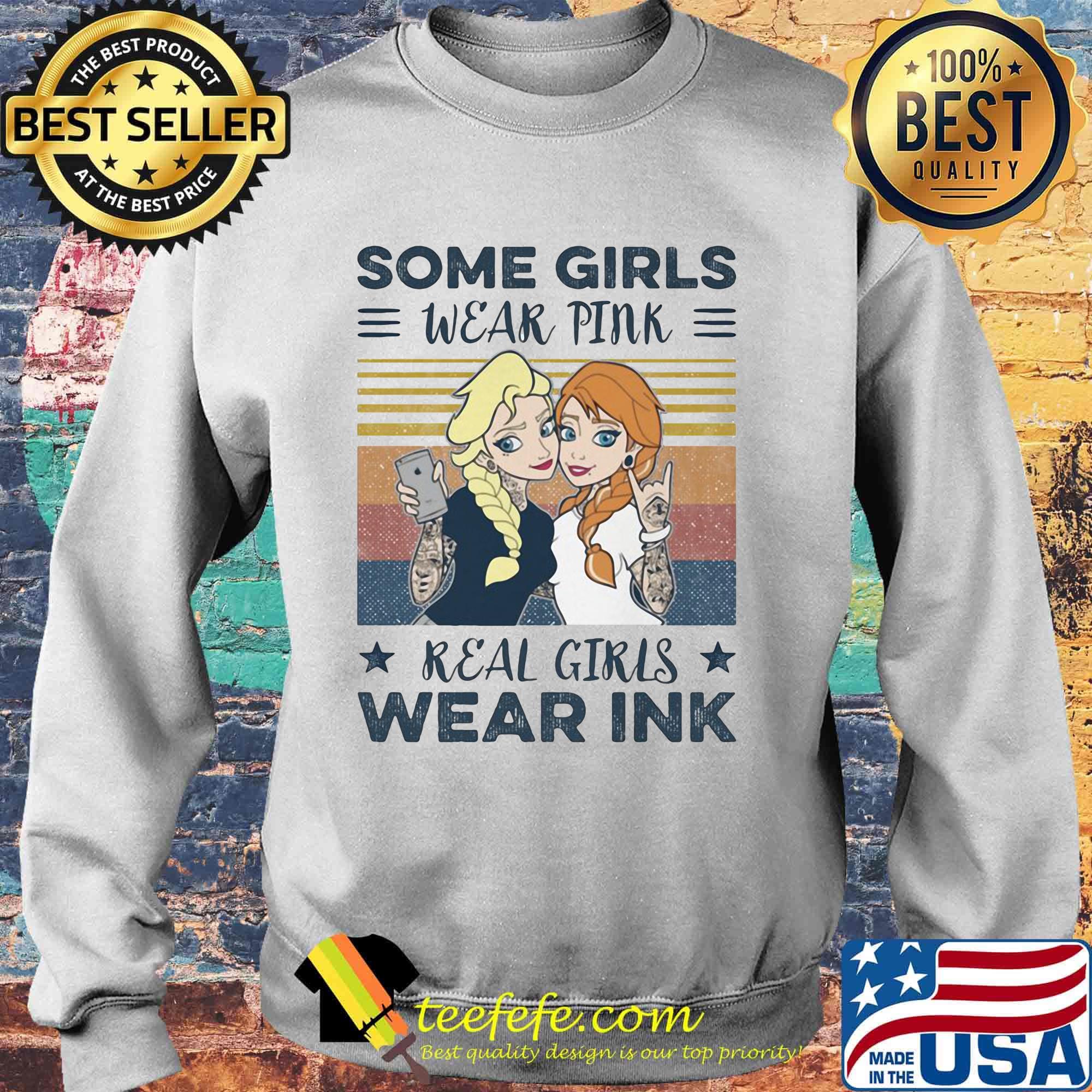 Disney princess bella tattoos some girls wear pink real girls wear ink stars vintage retro s Sweater Disney princess bella tattoos some girls wear pink real girls wear ink stars vintage retro s Sweater
