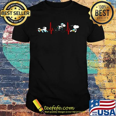 Disney snoopy activities sports heartbeat shirt