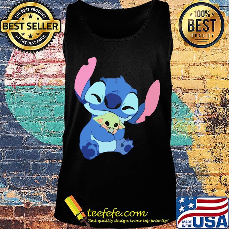 Disney stitch hug baby yoda cartoon s Tank top Disney stitch hug baby yoda cartoon s Tank top