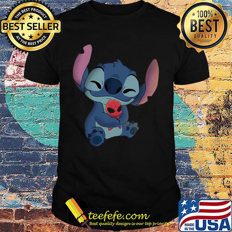Disney stitch hug deadpool shirt