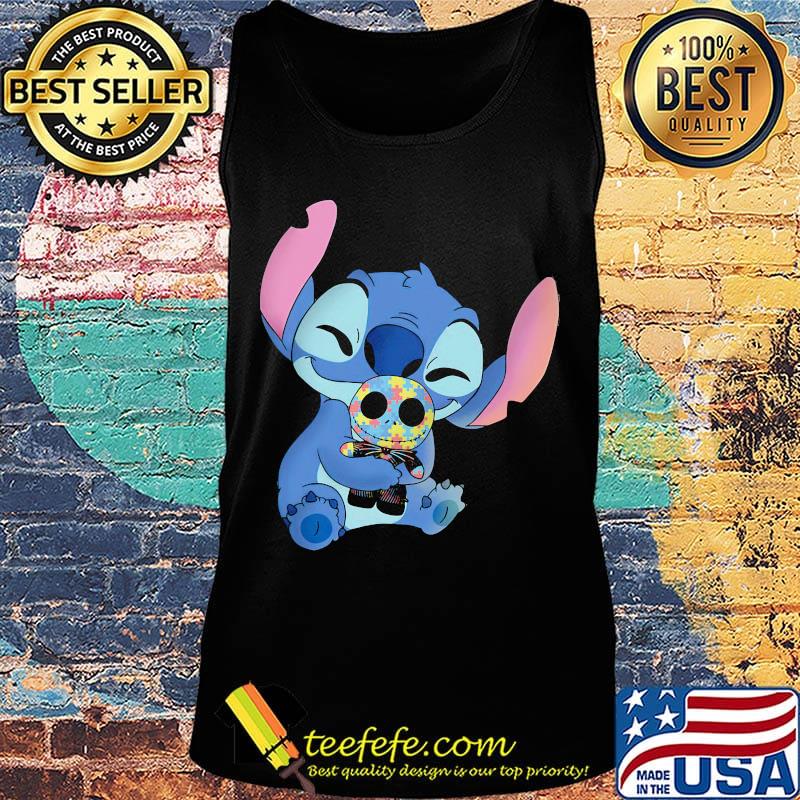 Disney stitch hug jack skellington autism awareness s Tank top Disney stitch hug jack skellington autism awareness s Tank top