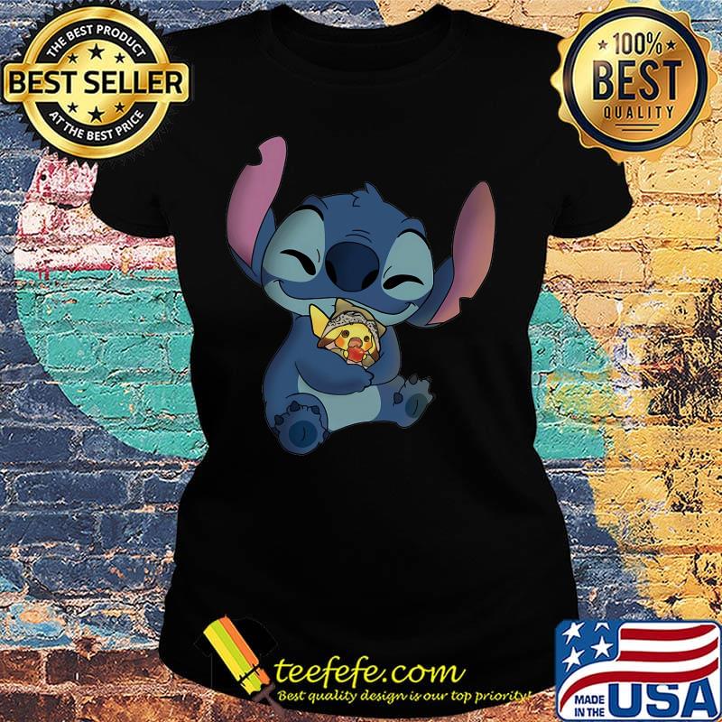 Disney stitch hug pokemon s Ladies tee Disney stitch hug pokemon s Ladies tee