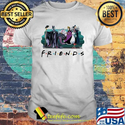 Disney villain characters friends shirt