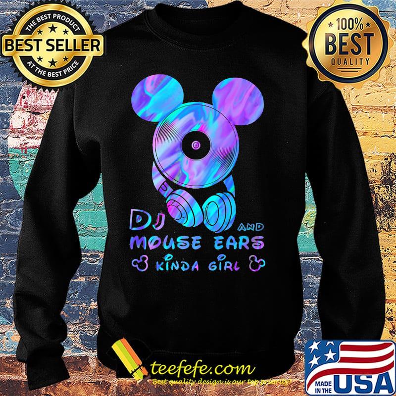 Dj and mouse ears kind girl s Sweater Dj and mouse ears kind girl s Sweater