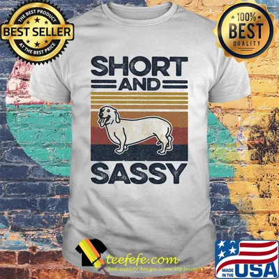 Dog short and sassy vintage retro shirt